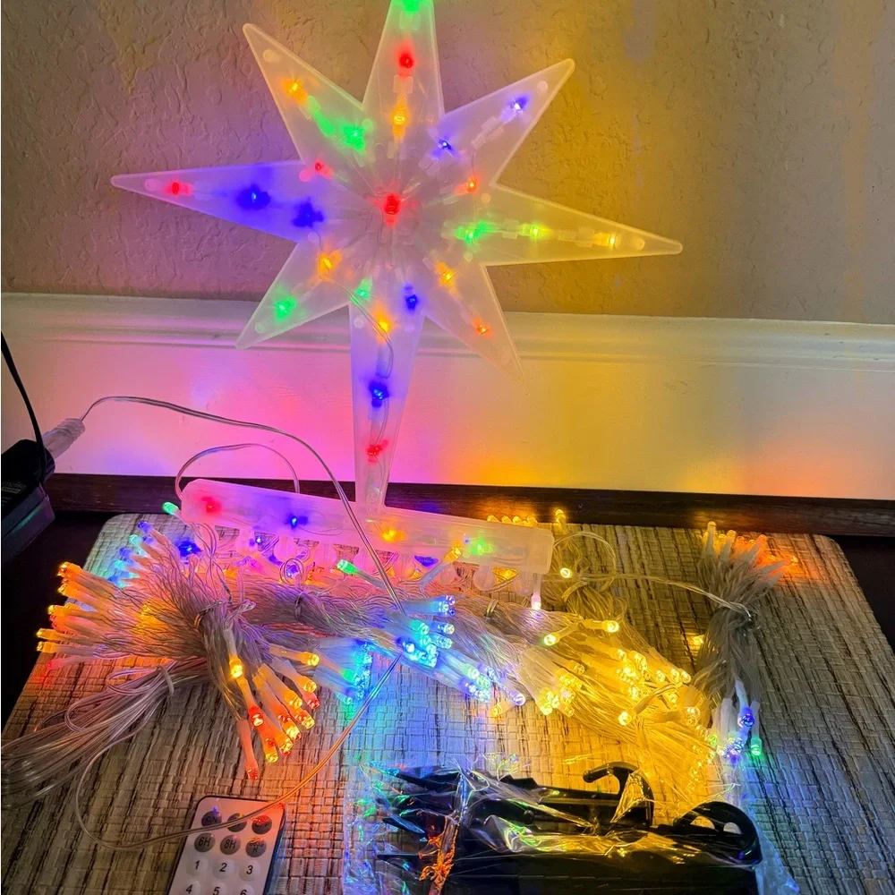 Multicolor LED Star Light Decoration with Remote Control